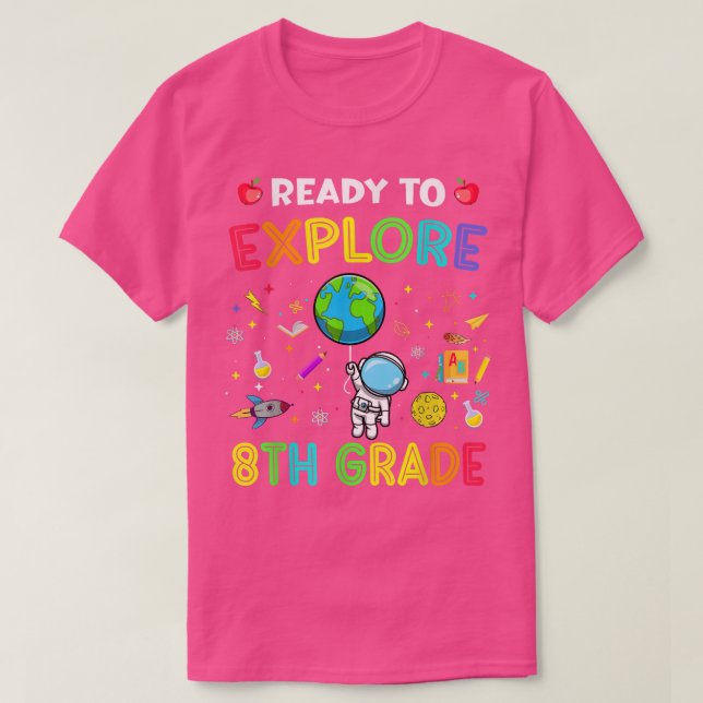 Utforska det åttonde astronaut-området Klass E T Shirt (Design framsida)