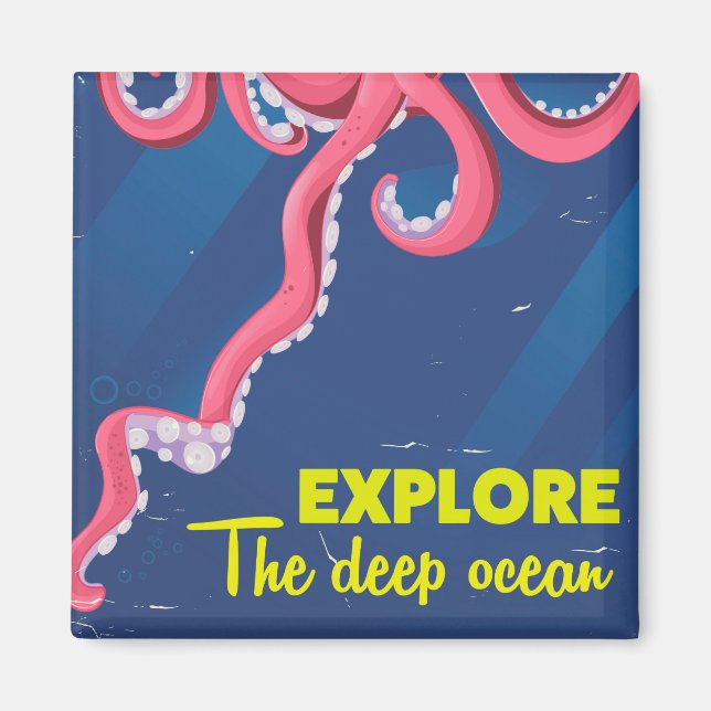 Utforska det djupa havet magnet (Framsidan)