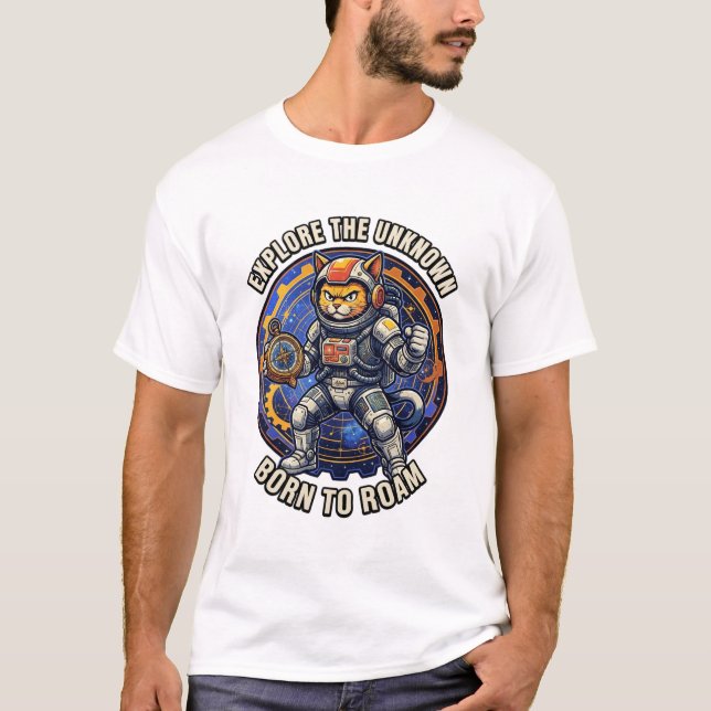 Utforska det okända född att ströva t shirt (Framsida)