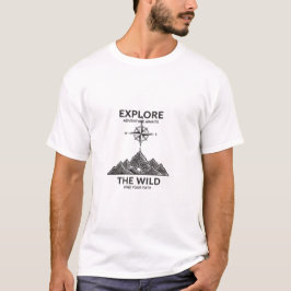 Utforska det vilda äventyret väntar t shirt
