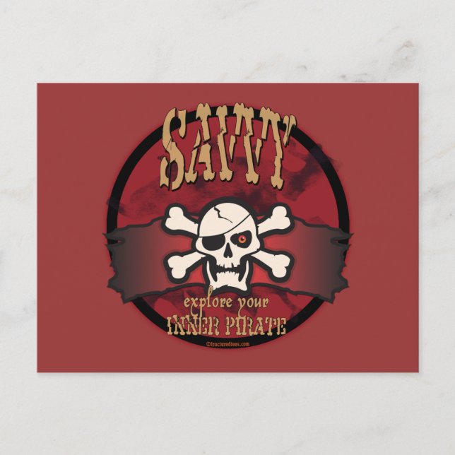 Utforska din inre pirat vykort (Framsida)