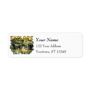 Utforska din värld - Kayaking Returadress Etikett