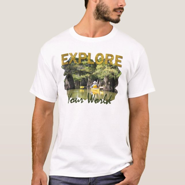 Utforska din värld - Kayaking T-shirt (Framsida)