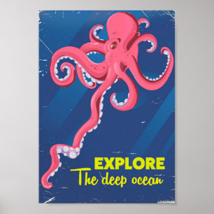 Utforska djuphavsområdet poster
