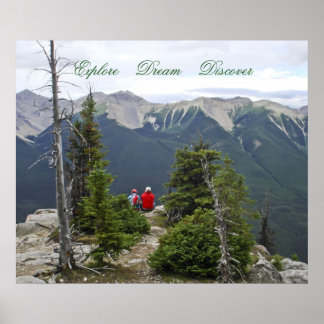 Utforska Dream Discover Scenia Mountain-View Poste Poster