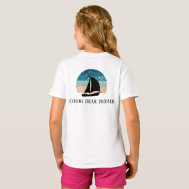 Utforska. Dream. Upptäck. Resa t-shirt