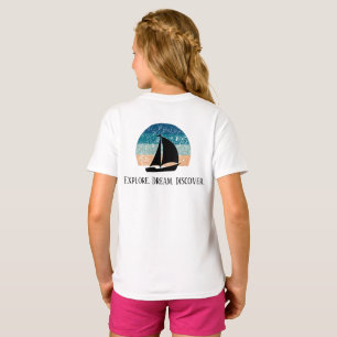 Utforska. Dream. Upptäck. Resa t-shirt