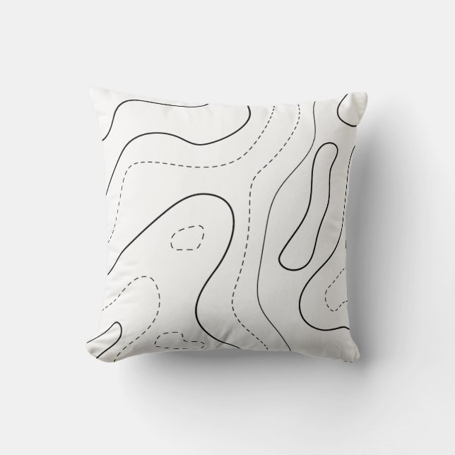 Utforska, drömma, dekorera: Karta-Infused Cushion Kudde (Framsida)