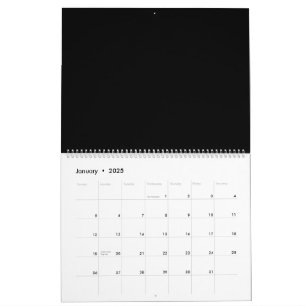 Utforska ett fängslande svart och vitt foto kalender
