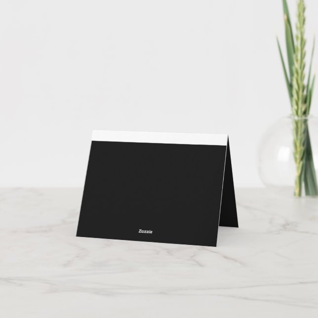 Utforska ett fängslande svart och vitt foto tack kort (Baksida)