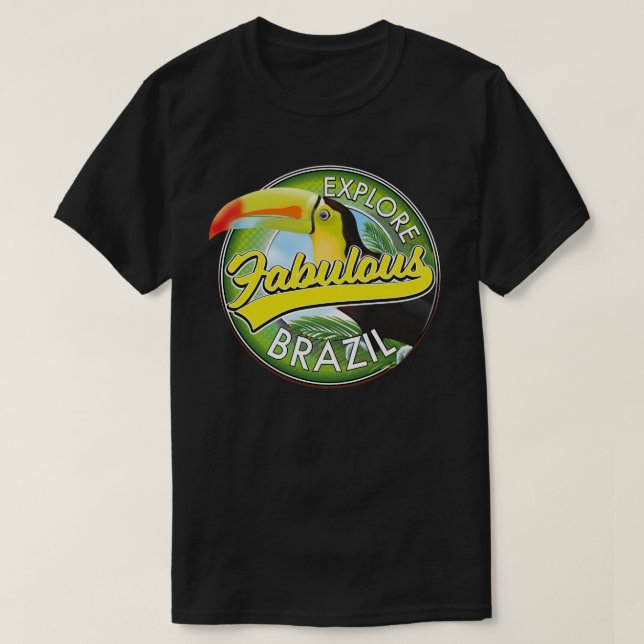 Utforska Fabulous Brasilien-Logotypen T Shirt (Design framsida)