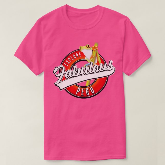 Utforska Fabulous Peru retro T Shirt (Design framsida)