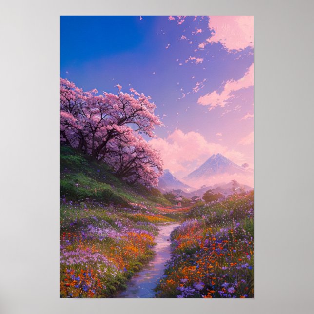 Utforska Fält i blommor Poster (Framsidan)