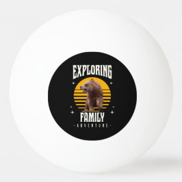 Utforska Familjen Björn Vintage Semesteräventyr Pingisboll