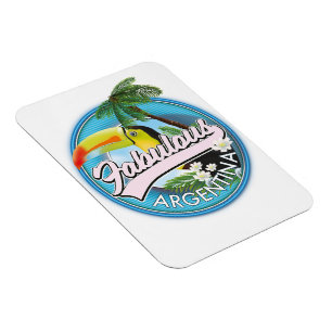 utforska fantastisk argentinsk logotyp magnet
