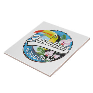 Utforska fantastisk Honduras-logotyp Kakelplatta