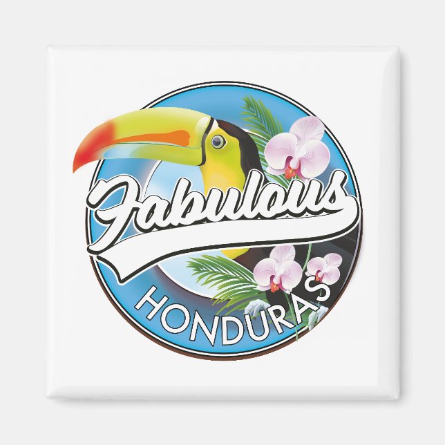 Utforska fantastisk Honduras logotyp  Magnet (Framsidan)