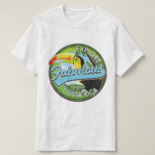 Utforska fantastisk logotyp för costa rica t shirt