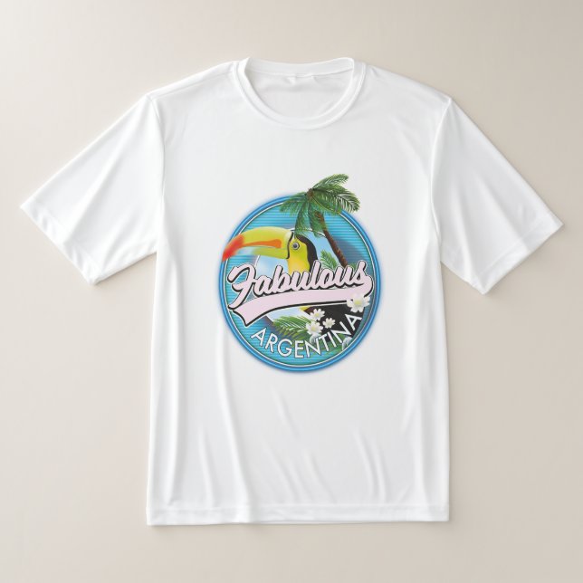 Utforska fantastiska Argentina logotyp T-Shirt (Laydown)