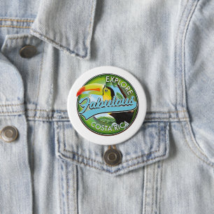 Utforska fantastiska costa rica logotyp knapp