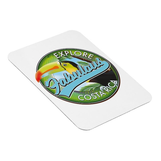 Utforska fantastiska Costa Rica logotyp Magnet (Högersidan)