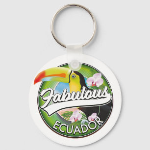 Utforska fantastiska Ecuador logotyp Nyckelring