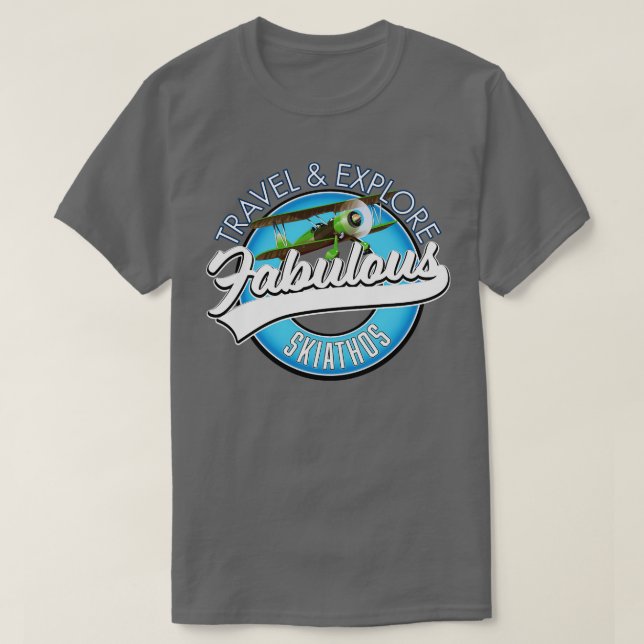 utforska fantastiska Skiathos T Shirt (Design framsida)