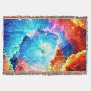 Utforska färgad Nebula Art Filt