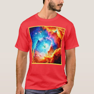 Utforska färgad Nebula Art T Shirt