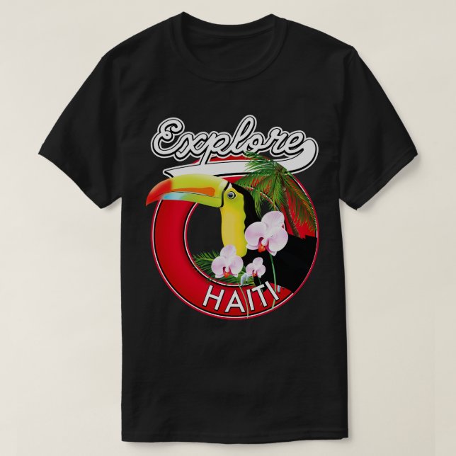 utforska Haiti T Shirt (Design framsida)