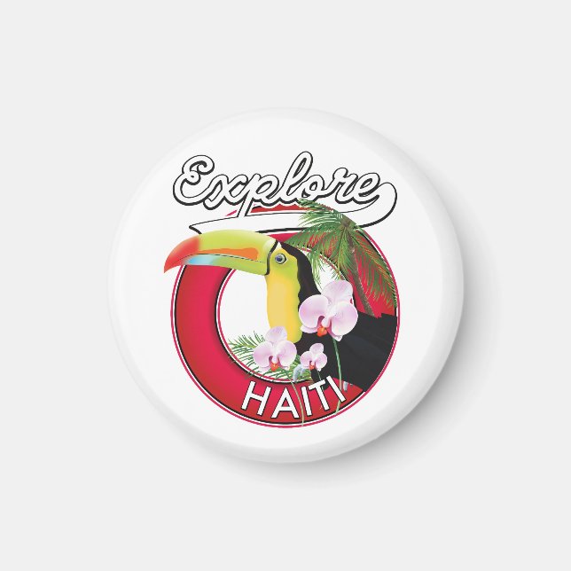 Utforska Haitis logotyp-resepaket. Magnet (Framsidan)