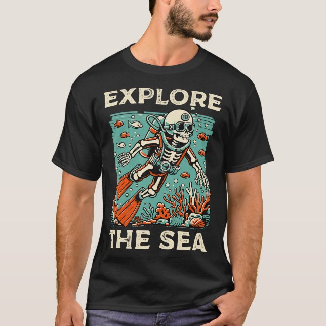 Utforska havet t shirt (Framsida)