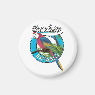 Utforska Hawaii-logotyp Magnet