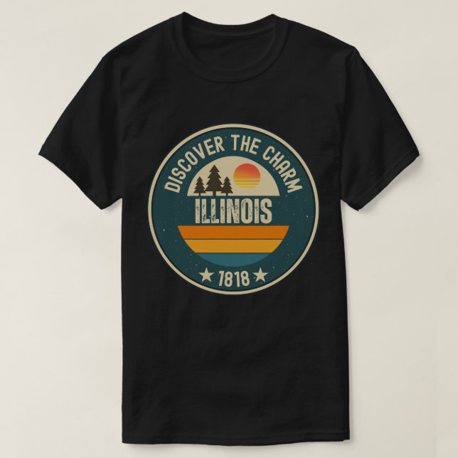 Utforska Illinois - Design för alla älskare T Shirt (Design framsida)