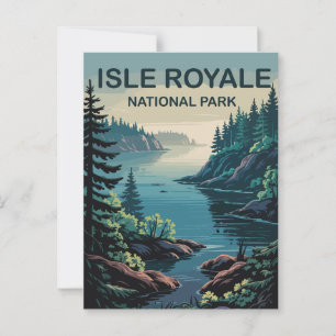 Utforska Isle Royale Michigans fjärrparadise Vykort