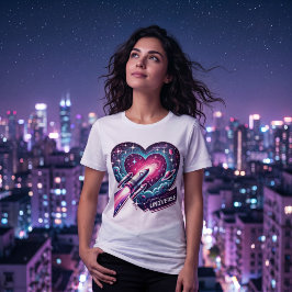 Utforska Kärlekens Universums Design T Shirt
