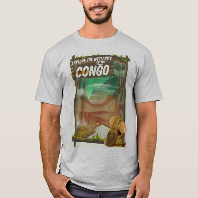 Utforska Kongo våtmarker Tee Shirt (Framsida)