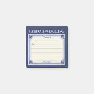 Utforska kudos-certifikat tack vare post-it block