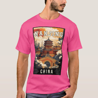 Utforska kulturkartan i Nanjing i China - Trave T Shirt
