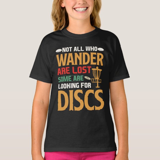 Utforska kursen och frigör din inre skiva Golf T Shirt (Framsida)