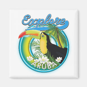 Utforska logotypen för Aruba-resor Magnet