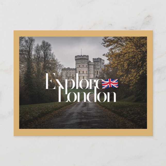 Utforska London Vykort (Framsida)