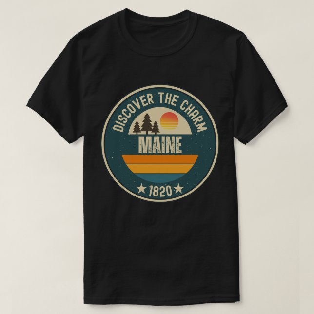 Utforska Maine-design för varje Älskare T Shirt (Design framsida)