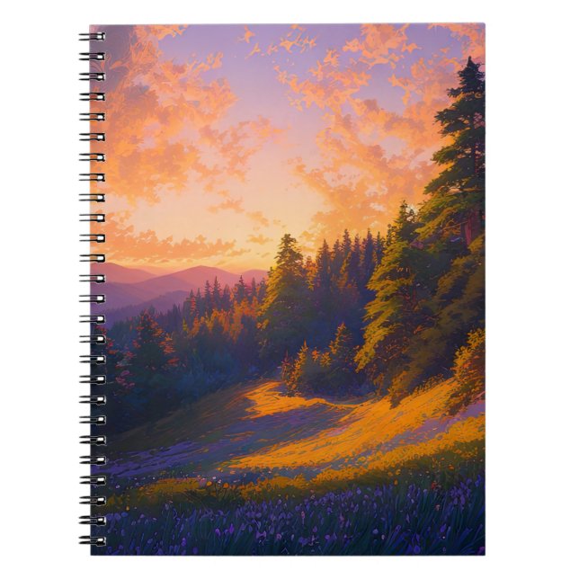 Utforska Majestic Wilderness Anteckningsbok (Framsidan)