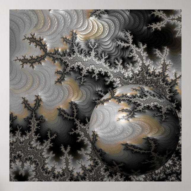 Utforska Mandelbrot Realm Poster (Framsidan)