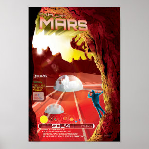 Utforska Mars med hela familjen Poster