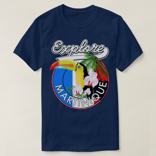 Utforska Martinique-resor T Shirt (Design framsida)