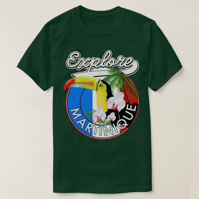 Utforska Martinique-resor T Shirt (Design framsida)