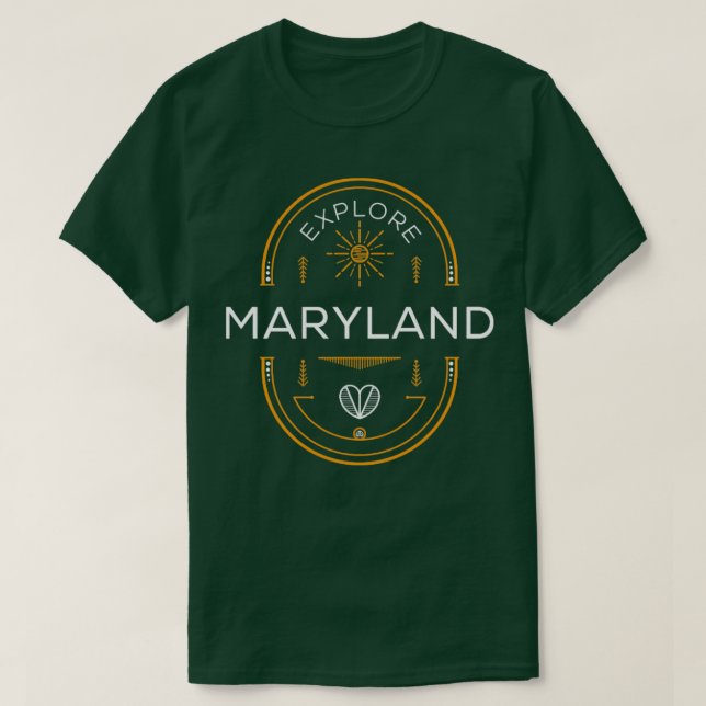 Utforska Maryland Design T Shirt (Design framsida)