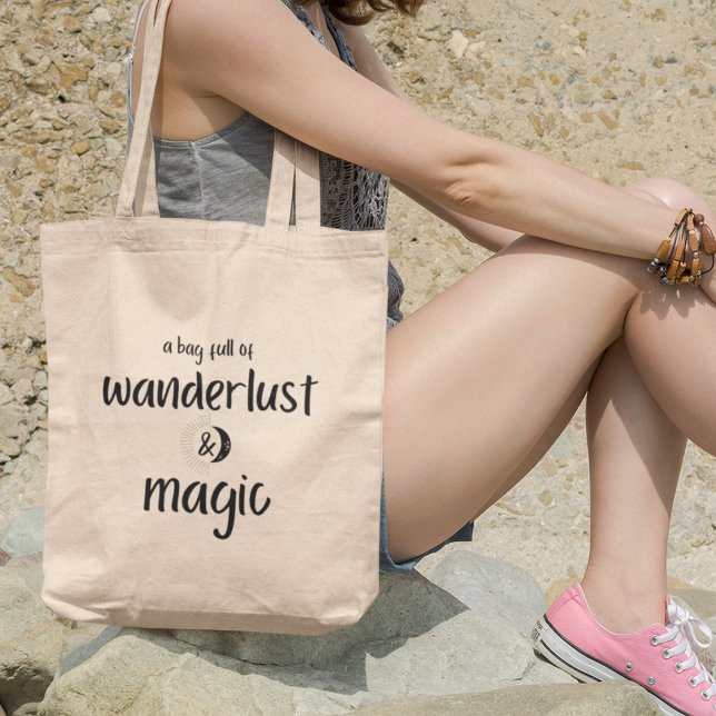 Utforska med Wanderlust och Magic Adventure Travel Tygkasse (Shop now and get ready to wander, dream, and create your own magic!)
